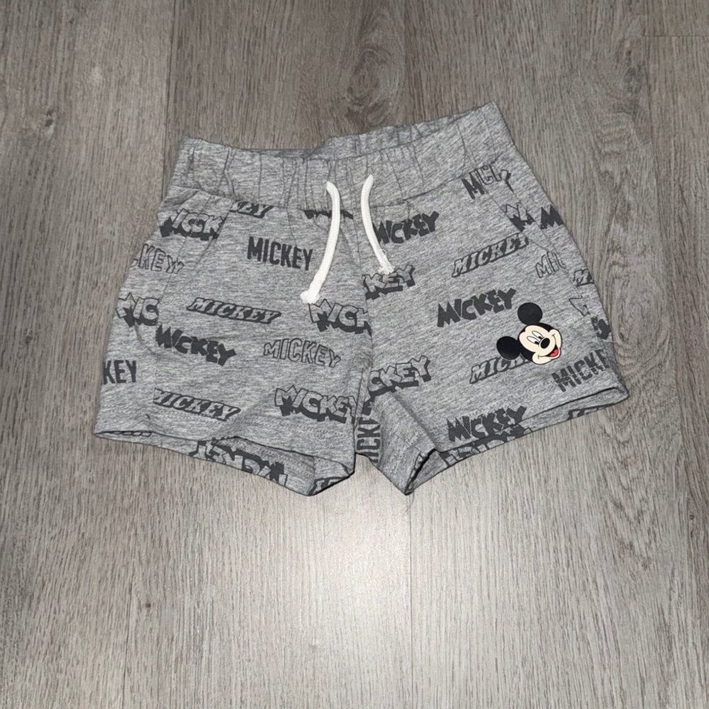 Grey Mickey Mouse Shorts